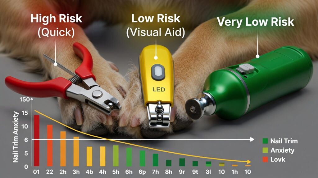 Preventative dog grooming infographic showing health benefits, proper brushing, dental care, and nail trimming for long-term canine hygiene and wellness