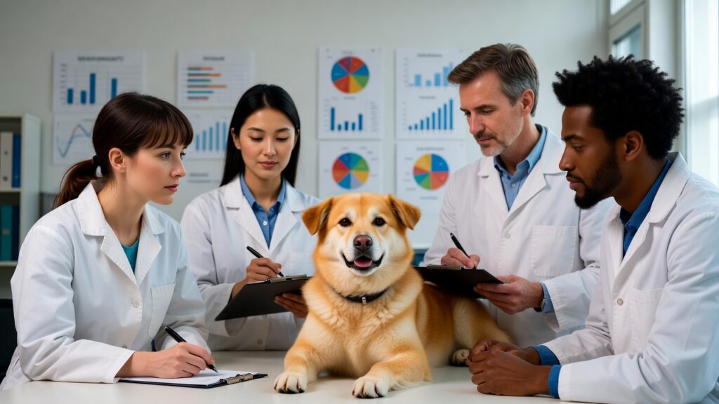 Dog separation anxiety showing separation anxiety in dogs, canine separation anxiety symptoms like destructive behavior, panic, and separation-related behaviors, with training, treatment, and prevention concepts.