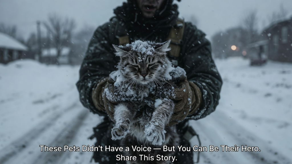 Winter pet safety guide showing cold weather pet tips, pet hypothermia first aid, pet frostbite treatment, dog electric shock sidewalk risks, pet first aid kit 2026 essentials, and a basic pet CPR guide for dogs and cats.