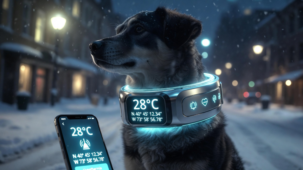 Winter pet safety guide showing cold weather pet tips, pet hypothermia first aid, pet frostbite treatment, dog electric shock sidewalk risks, pet first aid kit 2026 essentials, and a basic pet CPR guide for dogs and cats.